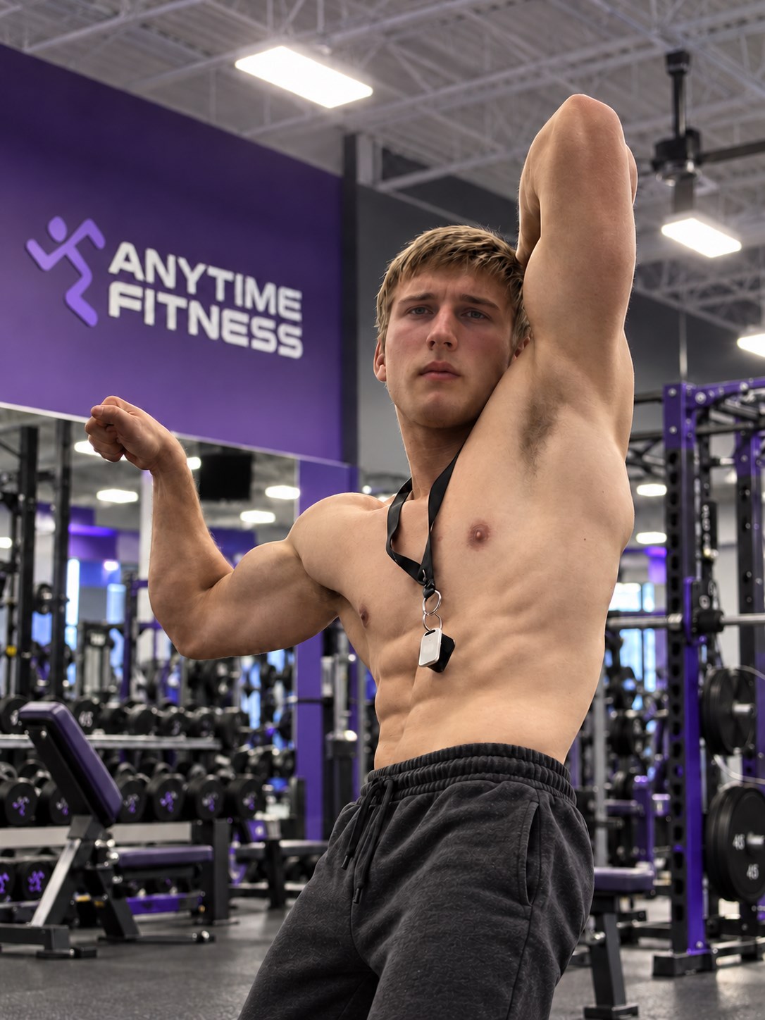 Dee Delaney in a gym setting